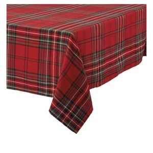 NEW Bee & Willow™ Plaid 60-Inch x 120-Inch Rectangular Tablecloth (Red Tartan)